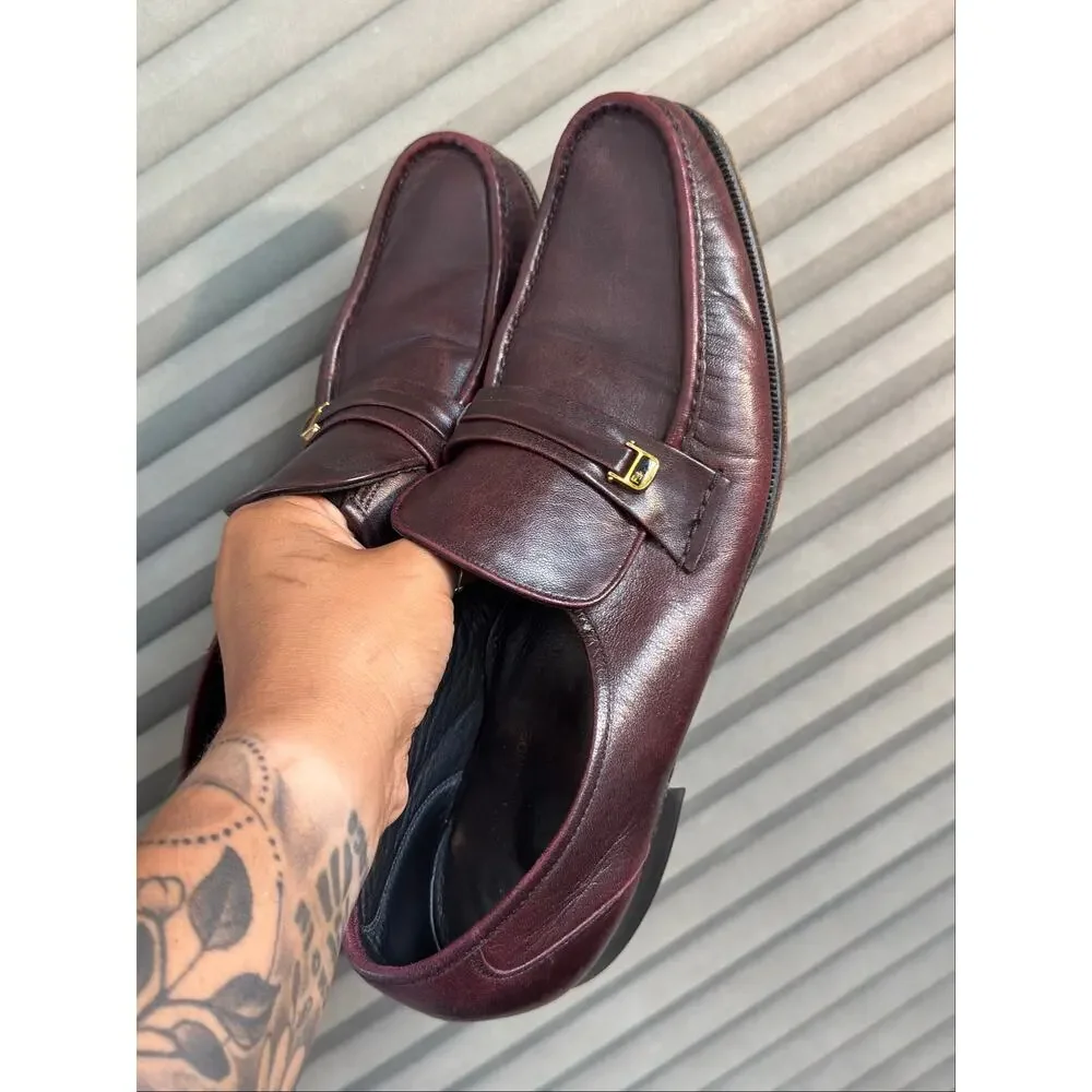 Florsheim Imperial Burgundy Leather Penny Loafers Men’s 10.5 A Vintage USA Made